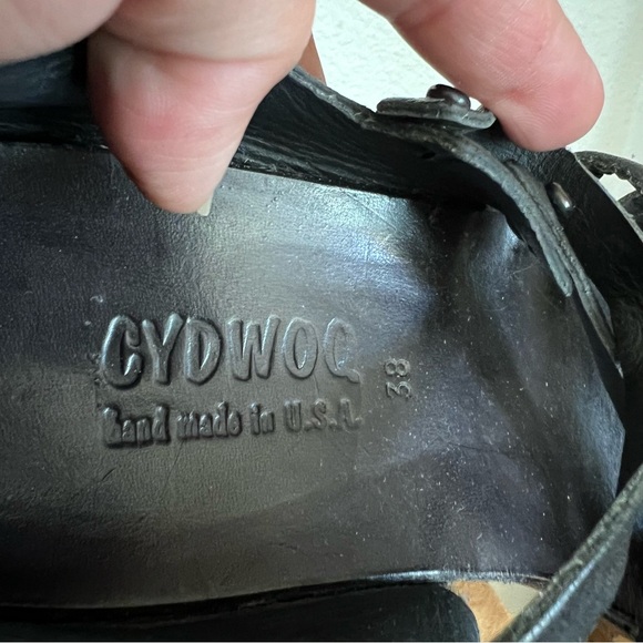 Cydwoq Intersect Women's Black Leather Shoes Size 38 - Picture 8 of 17